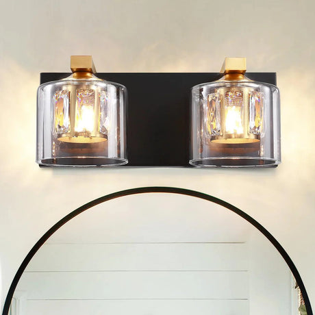 Kolt Chrome Modern 2-Light Bathroom Vanity Light-Parc Decor