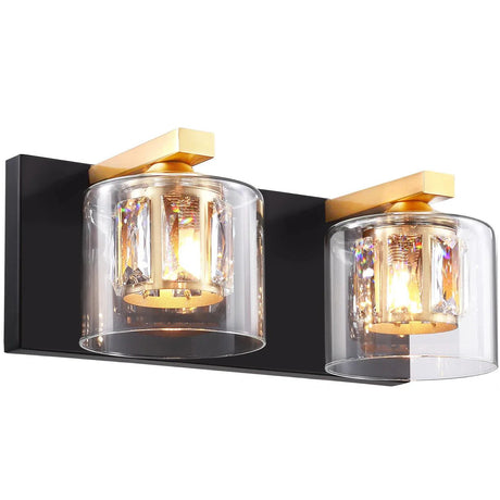 Kolt Chrome Modern 2-Light Bathroom Vanity Light-Parc Decor