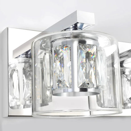 Kolt Chrome Modern 2-Light Bathroom Vanity Light-Parc Decor