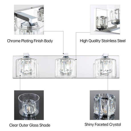 Kolt Modern 3-Light Bathroom Vanity Light-Parc Decor