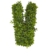 “LOVE” Boxwood Artificial Wall Decoration (Indoor/Outdoor) Trellis-Parc Decor
