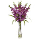 Large Gladiola w/Cylinder Vase Silk Arrangement-Parc Decor