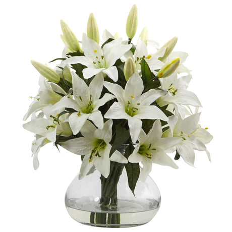 Large Lily Arrangement with Vase-Parc Decor