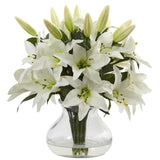Lily Arrangement with Vase-Parc Decor