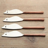 MEDICKI RATONCITO CHEESE SPREADER/KNIFE 4 PC. SET-Parc Decor