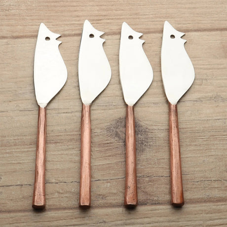MEDICKI RATONCITO CHEESE SPREADER/KNIFE 4 PC. SET-Parc Decor