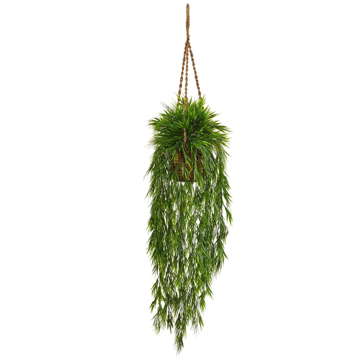Mini Bamboo Hanging Basket-Parc Decor