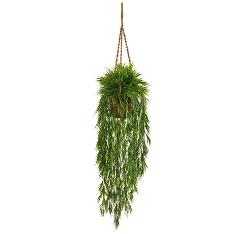 Mini Bamboo Hanging Basket-Parc Decor
