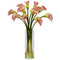 Mini Calla Lily Silk Flower Arrangement-Parc Decor