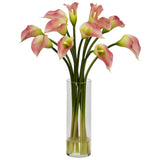 Mini Calla Lily Silk Flower Arrangement-Parc Decor