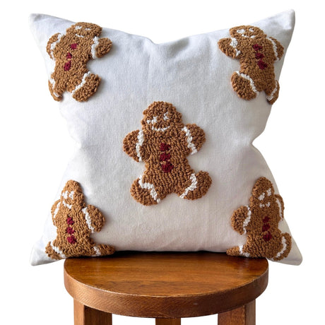 Mini Gingerbread Pillow Cover-Parc Decor