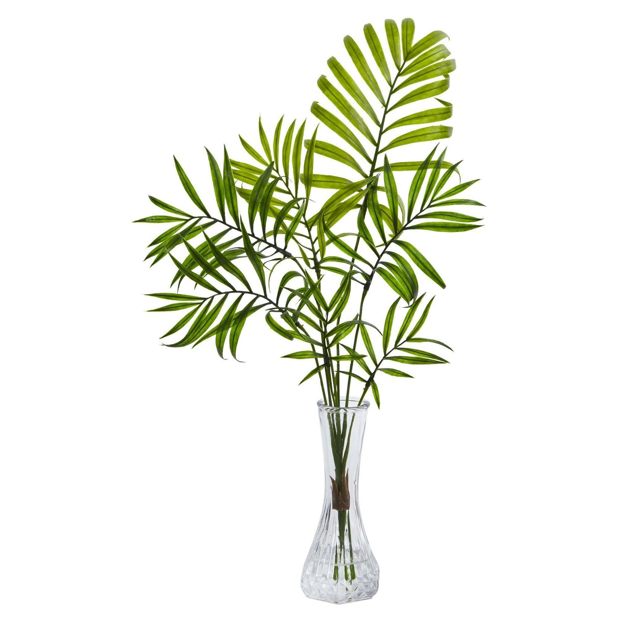Mini Palm Artificial Plant in Vase (Set of 3)-Parc Decor