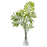 Mini Palm Artificial Plant in Vase (Set of 3)-Parc Decor