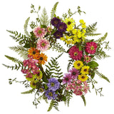 Mixed Flower Wreath-Parc Decor