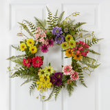 Mixed Flower Wreath-Parc Decor