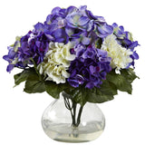 Mixed Hydrangea w/Vase-Parc Decor