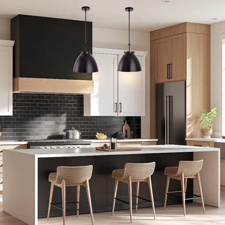 Modern 1-Light Metal Dimmable Island Pendant Light-Parc Decor