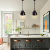 Modern 1-Light Metal Dimmable Island Pendant Light-Parc Decor