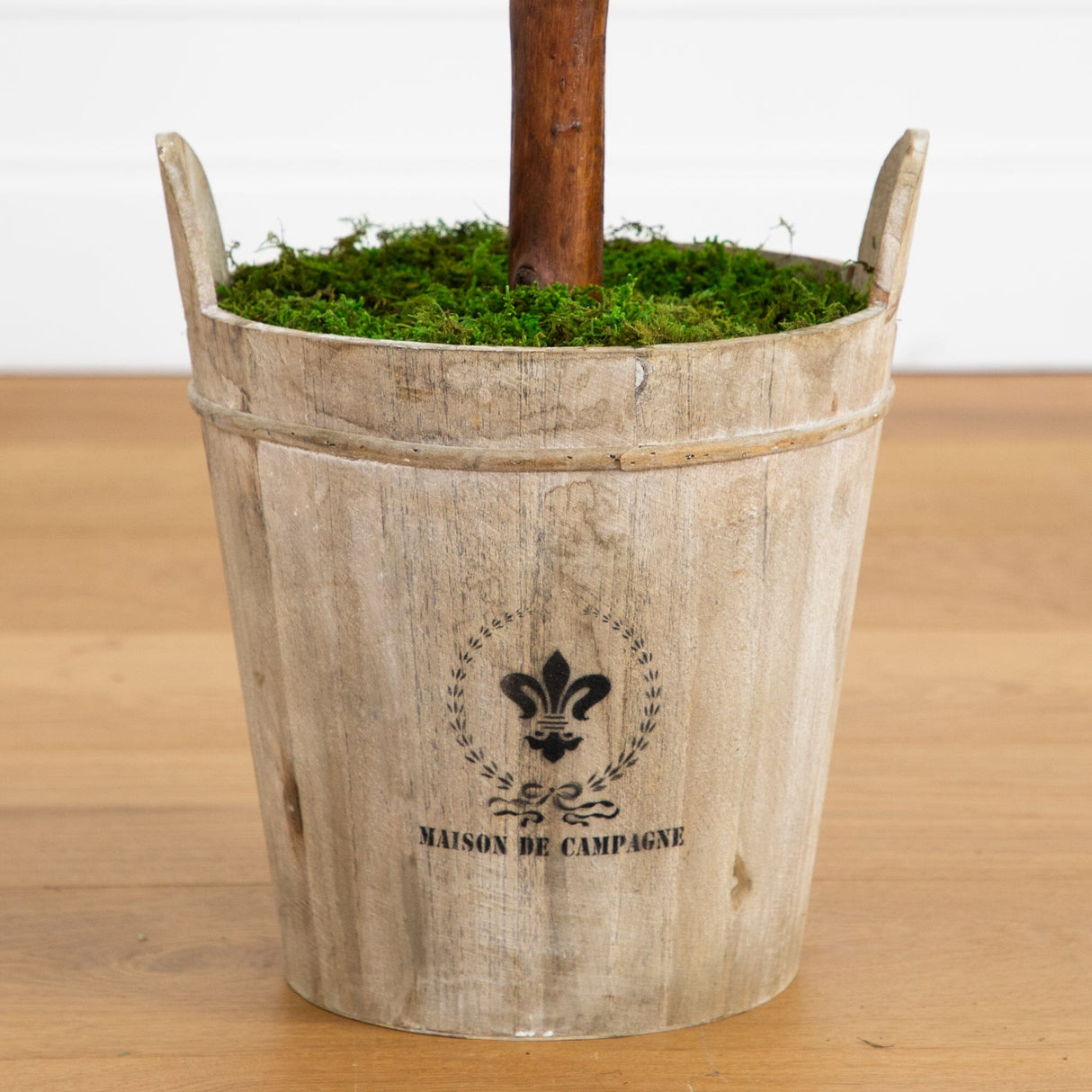 Olive Topiary Tree with Farmhouse Planter-Parc Decor