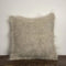 Organic Wool Pillow - Handwoven Brushed Wood Decorative Pillow-Parc Decor