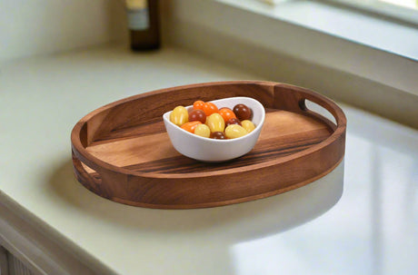 Oval Serving Tray-Parc Decor