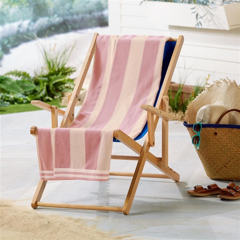 Oversized Striped Cabana Beach Towel - Edgartown Collection-Parc Decor