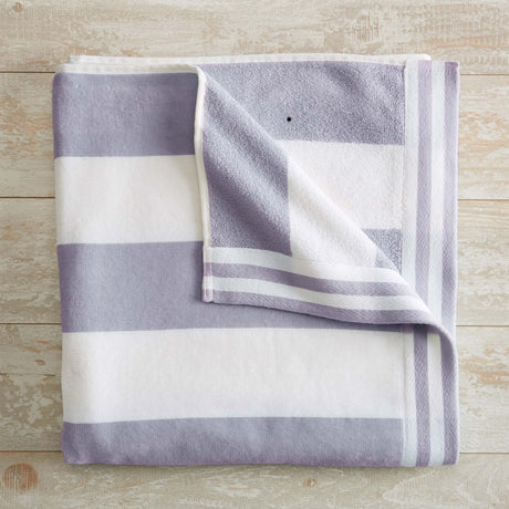 Oversized Striped Cabana Beach Towel - Edgartown Collection-Parc Decor