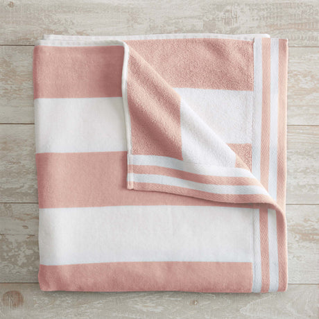 Oversized Striped Cabana Beach Towel - Edgartown Collection-Parc Decor