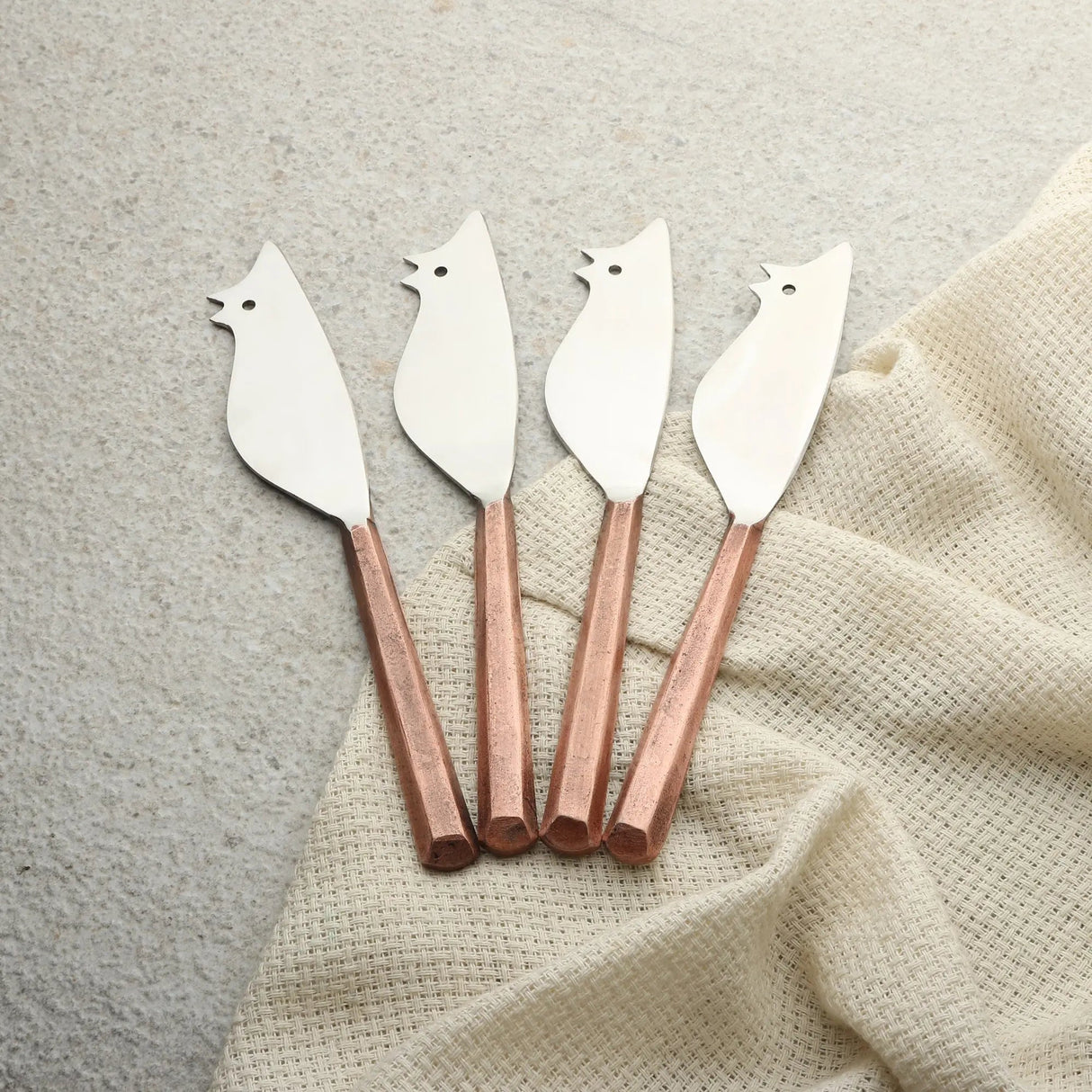 PLATEAU RATONCITO CHEESE SPREADER/KNIFE 4 PC. SET-Parc Decor