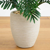 Paradise Palm Artificial Tree in Sand Colored Planter-Parc Decor