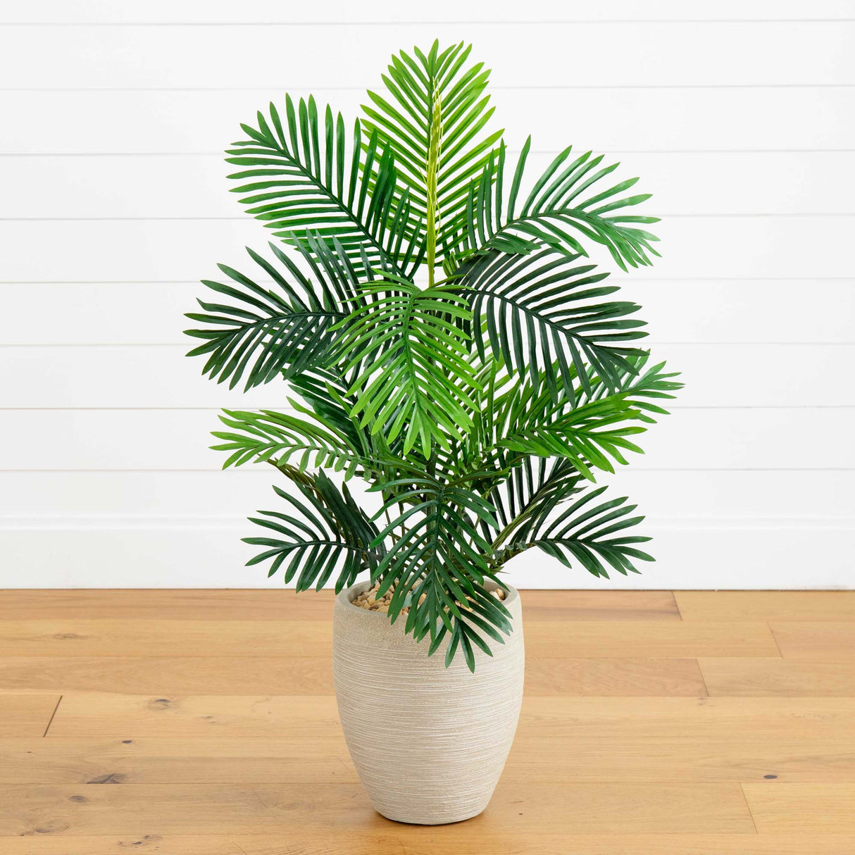 Paradise Palm Artificial Tree in Sand Colored Planter-Parc Decor