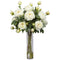Peony w/Cylinder Silk Flower Arrangement-Parc Decor