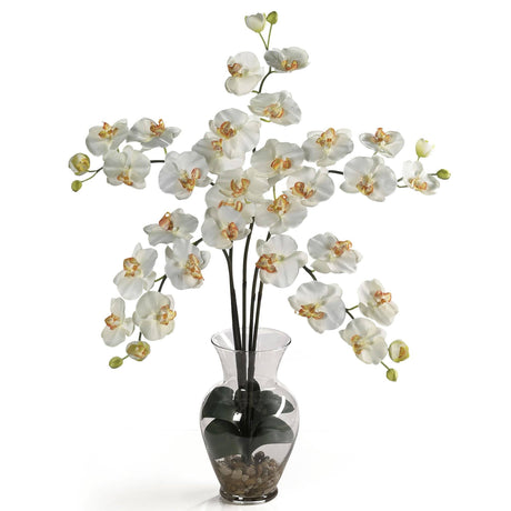 Phalaenopsis Liquid Illusion Silk Flower Arrangement-Parc Decor