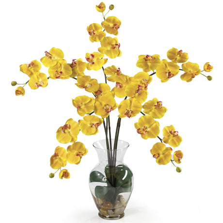 Phalaenopsis Liquid Illusion Silk Flower Arrangement-Parc Decor