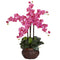 Phalaenopsis w/Decorative Vase Silk Flower Arrangement-Parc Decor