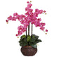 Phalaenopsis w/Decorative Vase Silk Flower Arrangement-Parc Decor