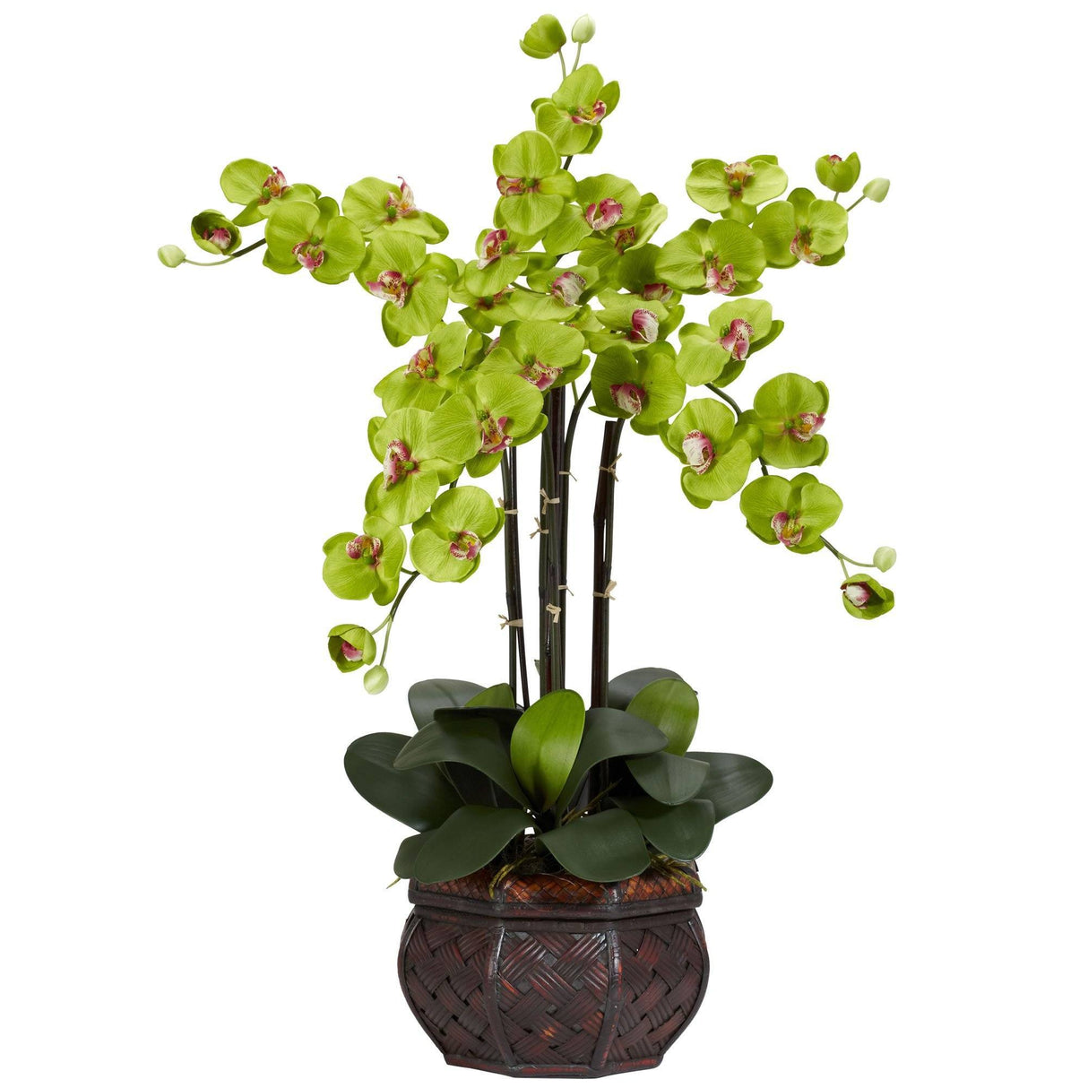 Phalaenopsis w/Decorative Vase Silk Flower Arrangement-Parc Decor