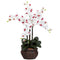 Phalaenopsis w/Decorative Vase Silk Flower Arrangement-Parc Decor