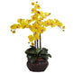Phalaenopsis w/Decorative Vase Silk Flower Arrangement-Parc Decor