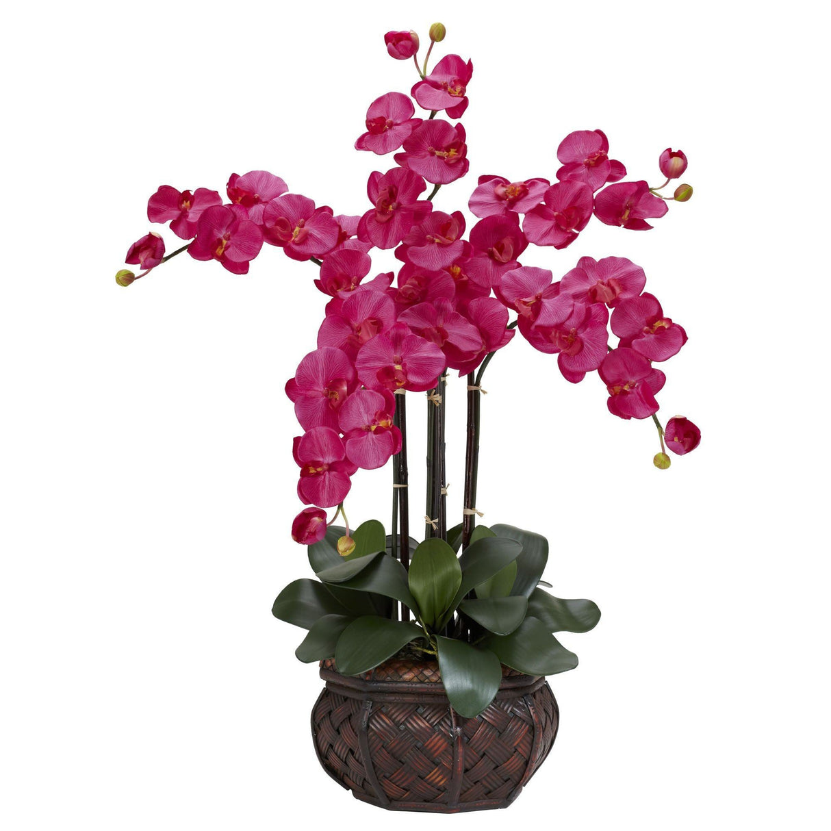 Phalaenopsis w/Decorative Vase Silk Flower Arrangement-Parc Decor