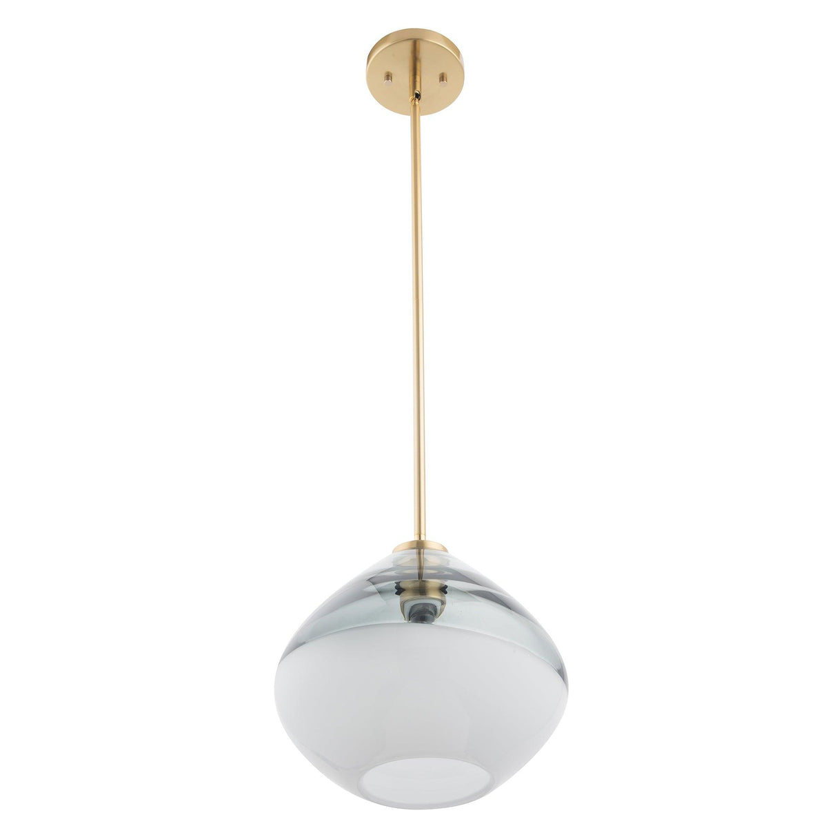 Pheobe 1-light Modern Handblown Glass Island Pendant Light-Parc Decor