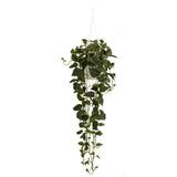 Philodendron Hanging Basket Silk Plant-Parc Decor