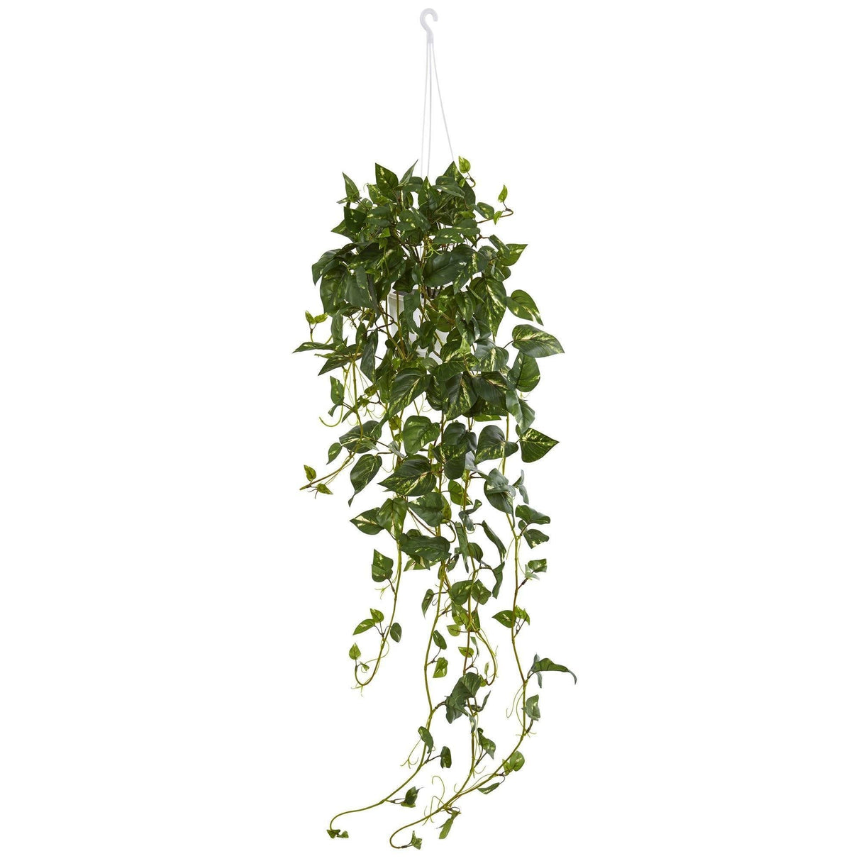 Pothos Hanging Basket Artificial Plant-Parc Decor