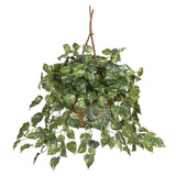 Pothos Hanging Basket Silk Plant-Parc Decor