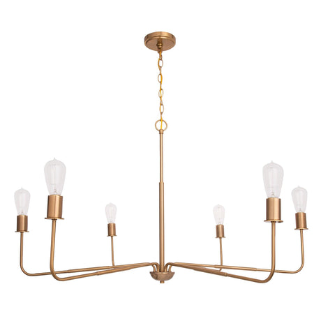 Radiant 6-Light Industrial Traditional Dimmable Chandelier-Parc Decor