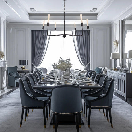 Radiant 6-Light Industrial Traditional Dimmable Chandelier-Parc Decor