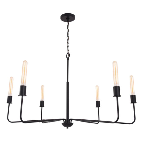 Radiant 6-Light Industrial Traditional Dimmable Chandelier-Parc Decor