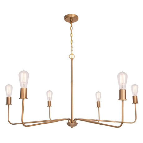 Radiant 6-Light Industrial Traditional Dimmable Chandelier-Parc Decor