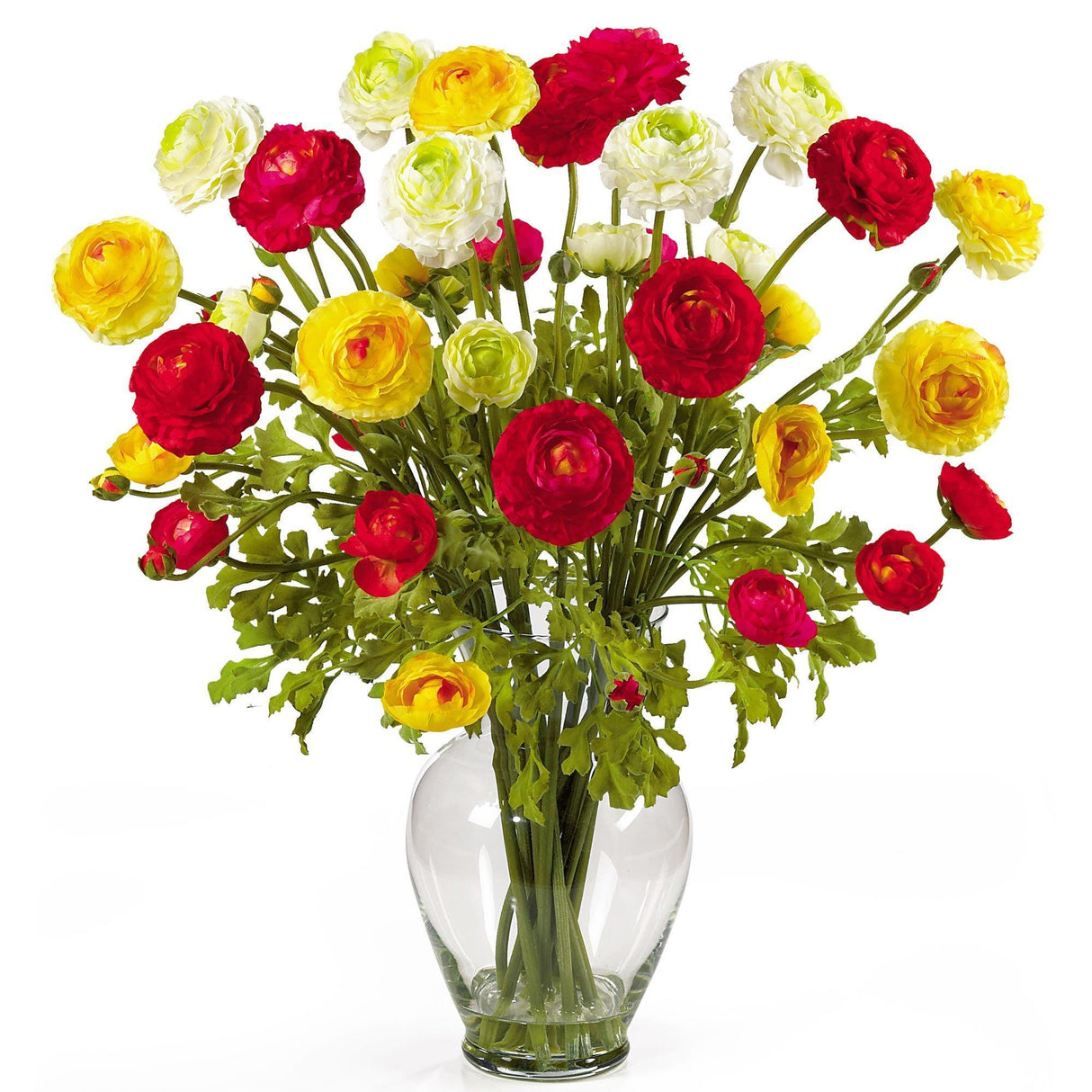 Ranunculus Liquid Illusion Silk Flower Arrangement-Parc Decor