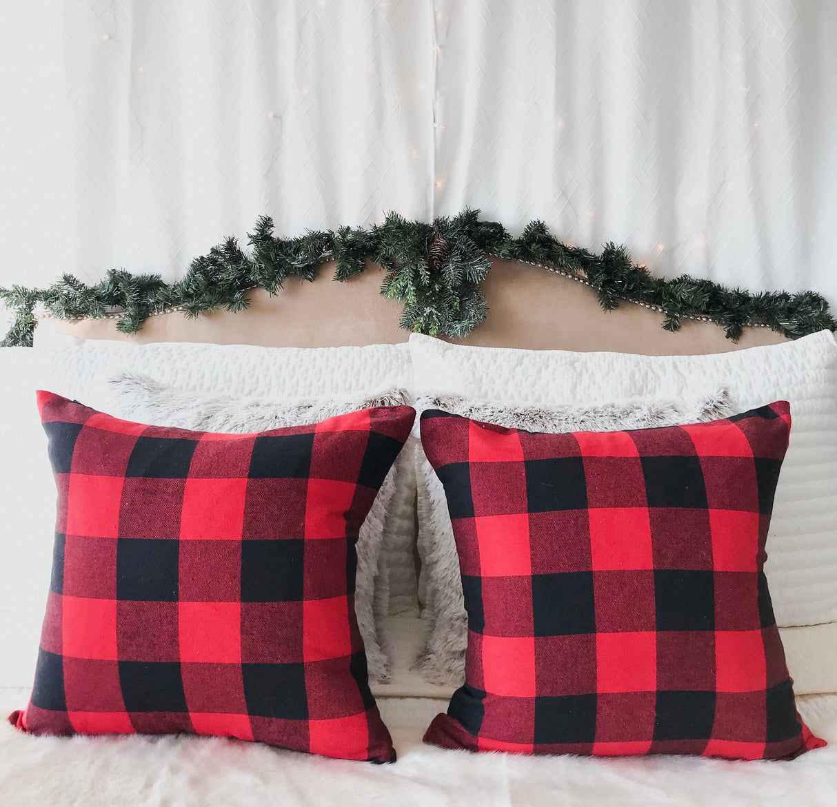 Red Buffalo Plaid Pillow Cover-Parc Decor